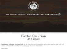 Tablet Screenshot of humblerootsfarm.com